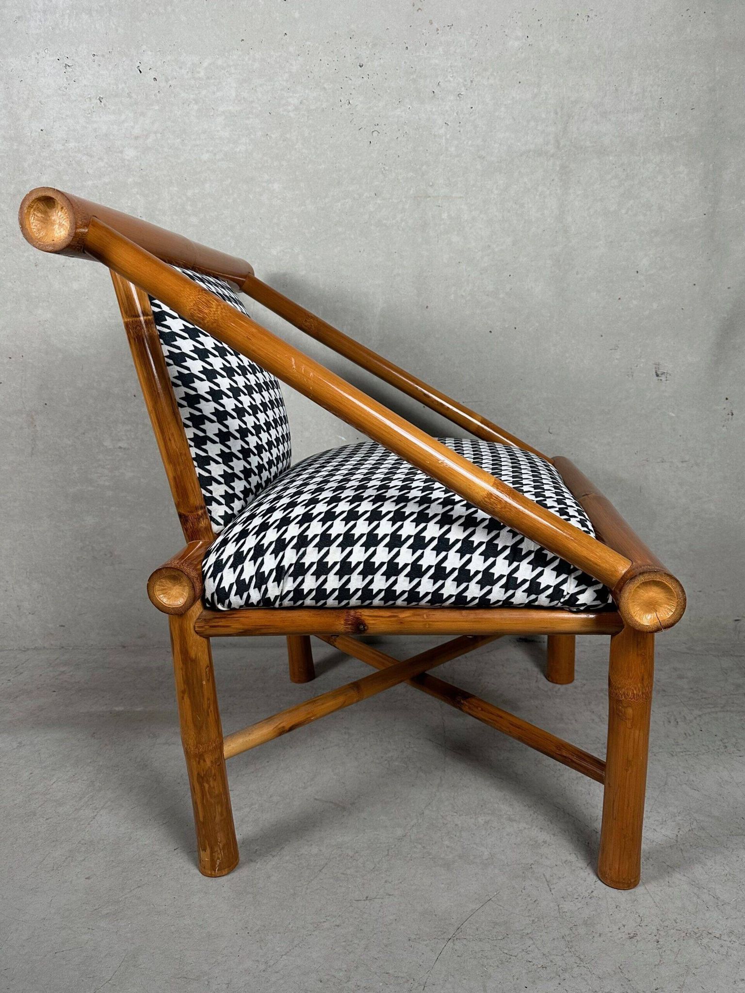 Fauteuil en bambou 'Pied De Poule'