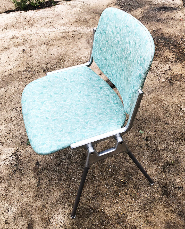 8 old office chairs Castelli - model DSC106 by Giancarlo Piretti