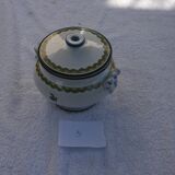 Bonbonnière diameter 15 cm glassware of BIOT pattern "classic bird"