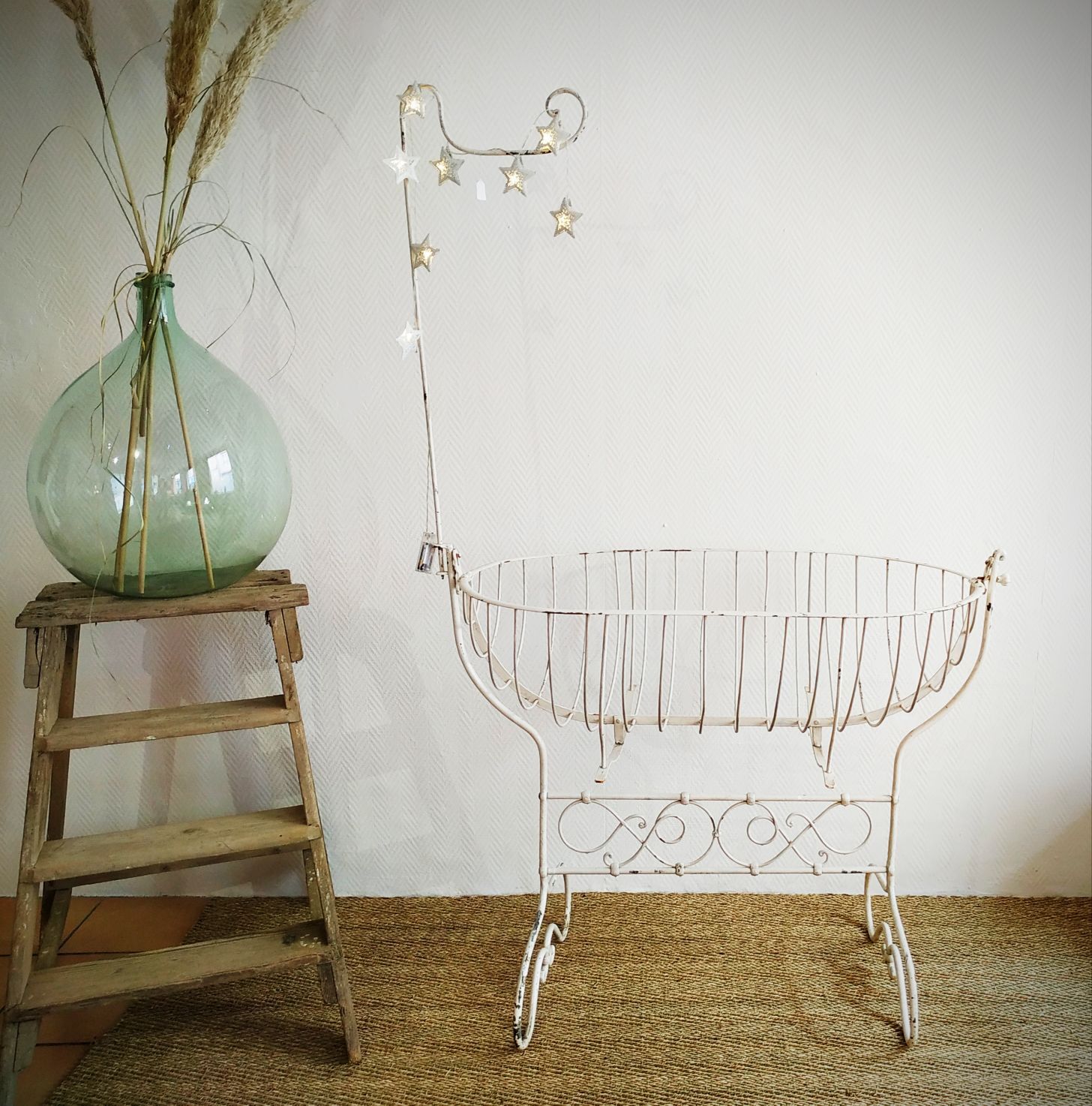 Old wooden stepladder