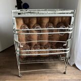 lit pliant en fer avec matelas