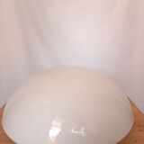 Plafonnier, années 70, opaline "méduse" blanche