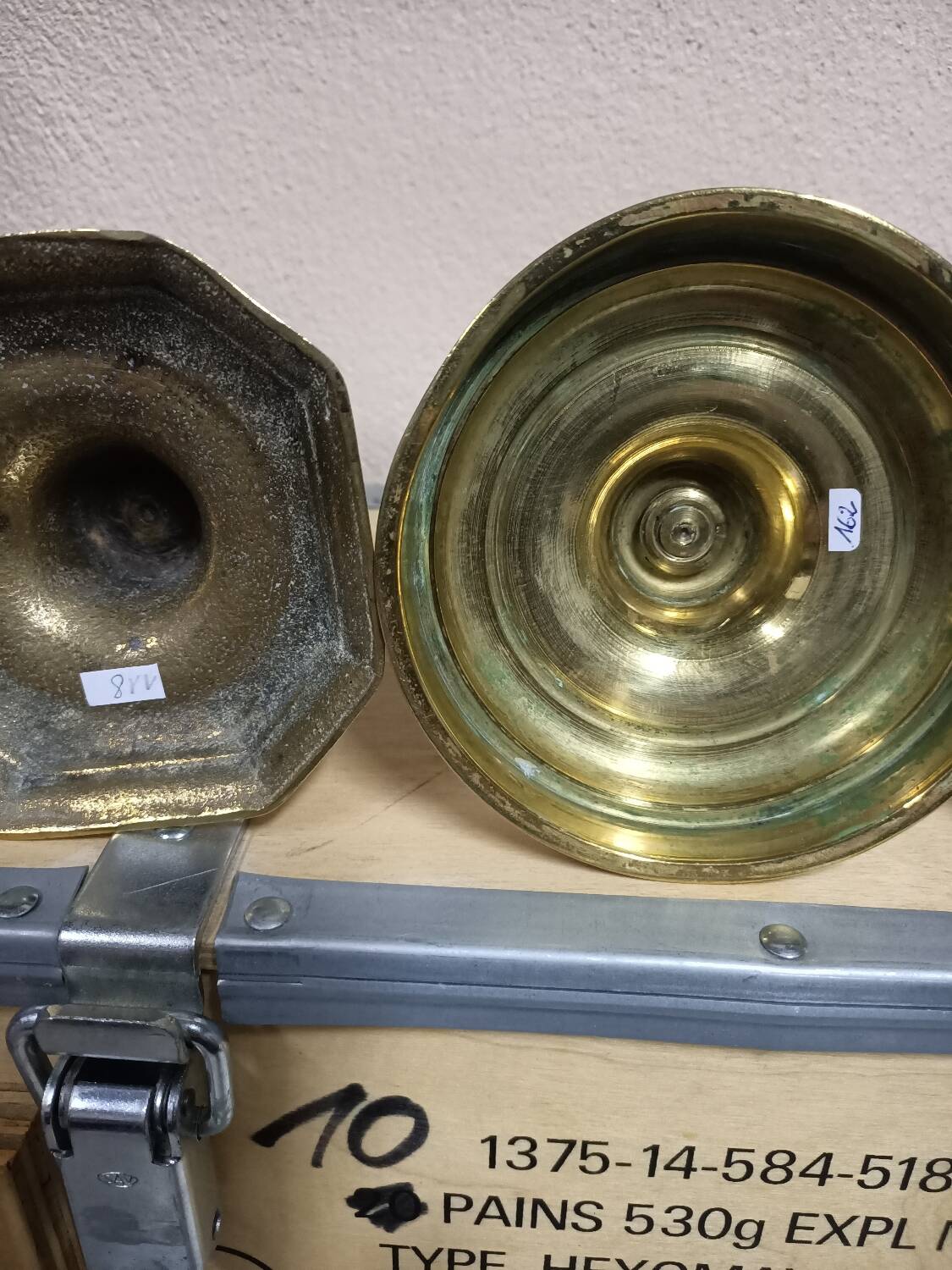 Gilded bronze candle holder