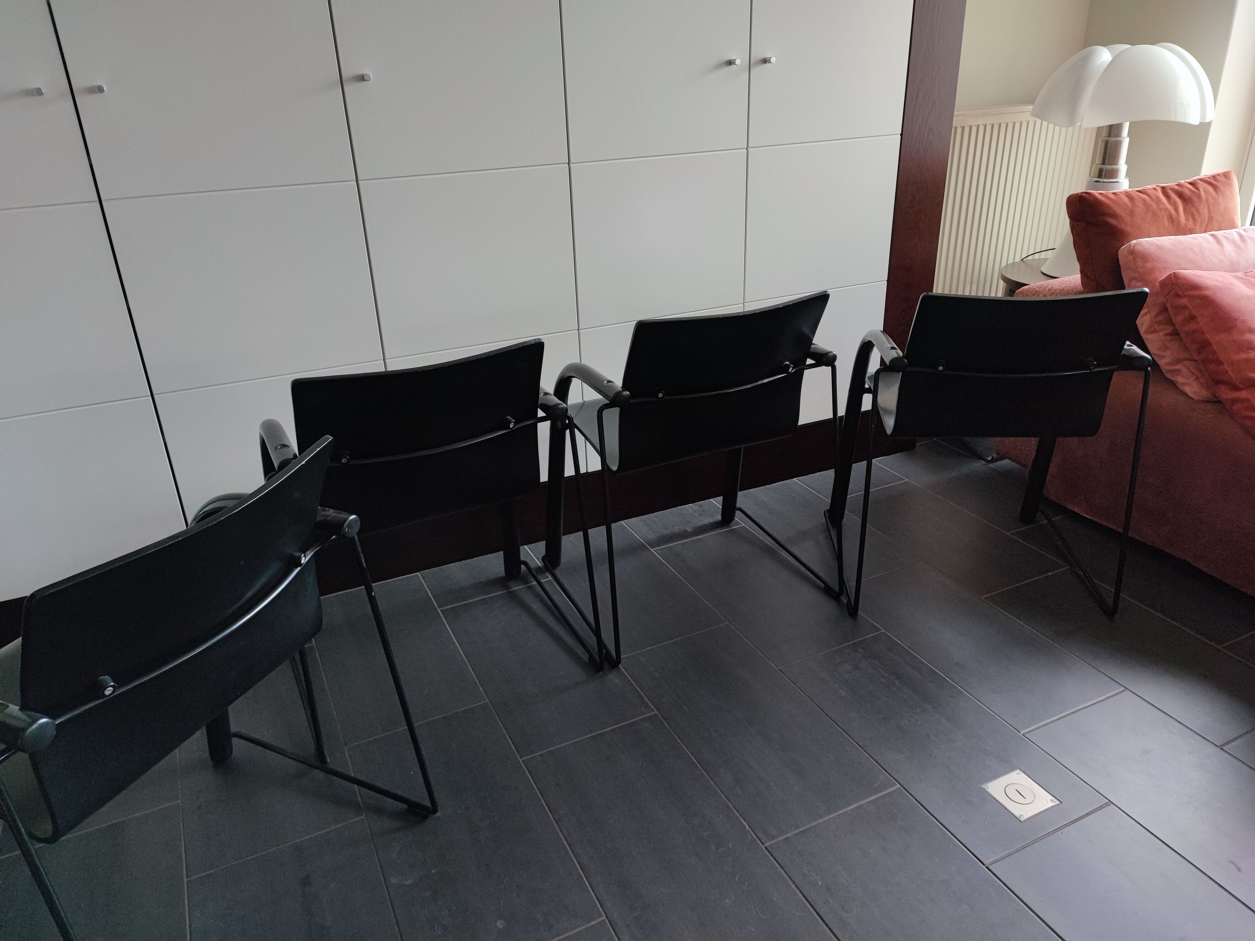 Thonet S320 black chairs
