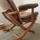 Relax armchair and its velvet ottoman from the 70s /80