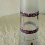 Soliflor in contemporary glass with enameled decor
