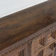 Spanish brutalist sideboard room divider solid walnut wood 1960s