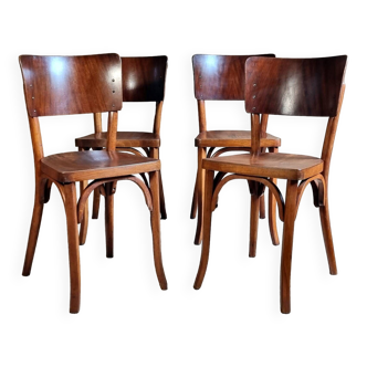4 Baumann bistro chairs from the 1930s