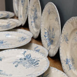 Set of plates in faience U&C Sarreguemines
