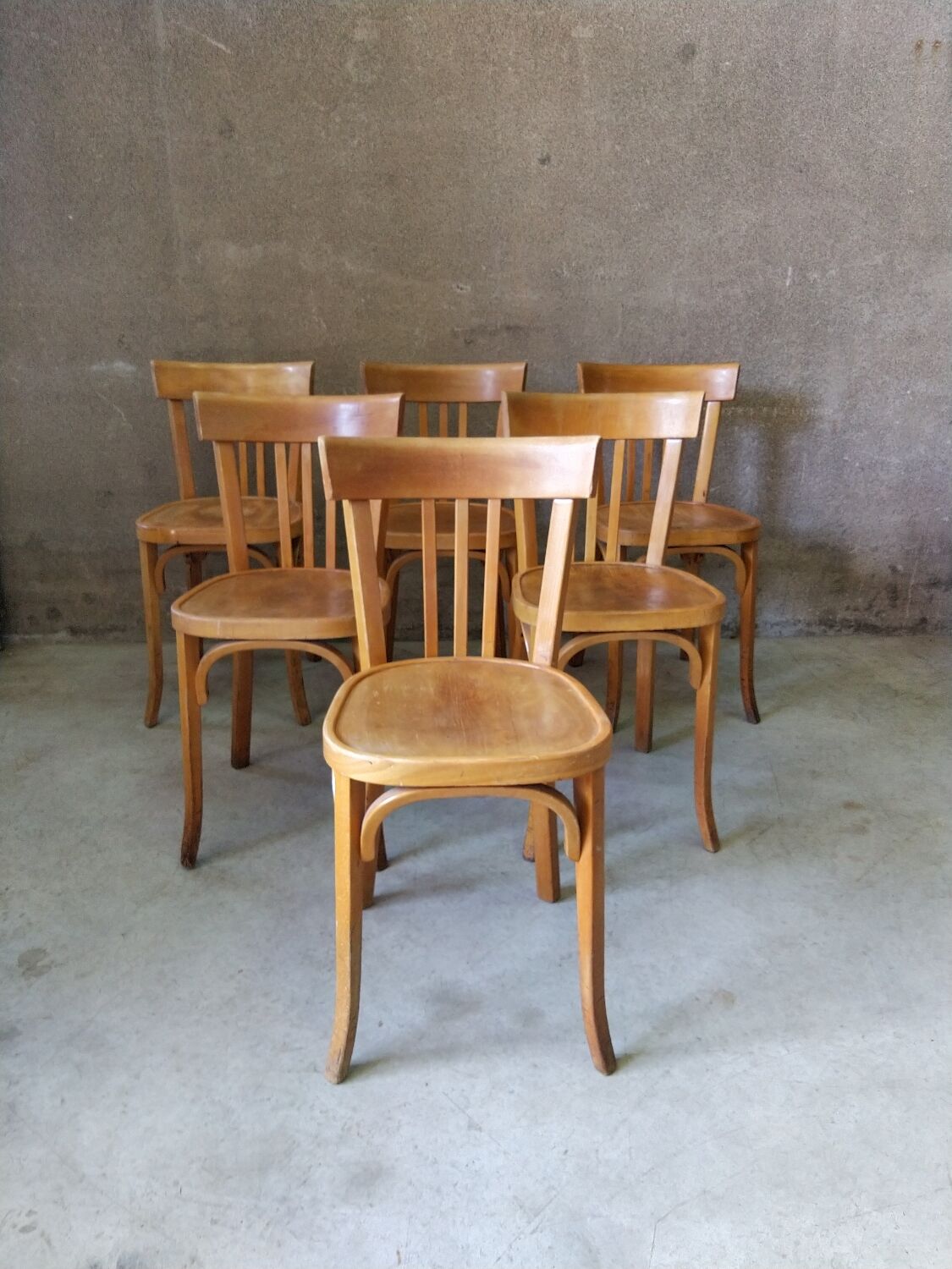 6 Bauman bistro chairs