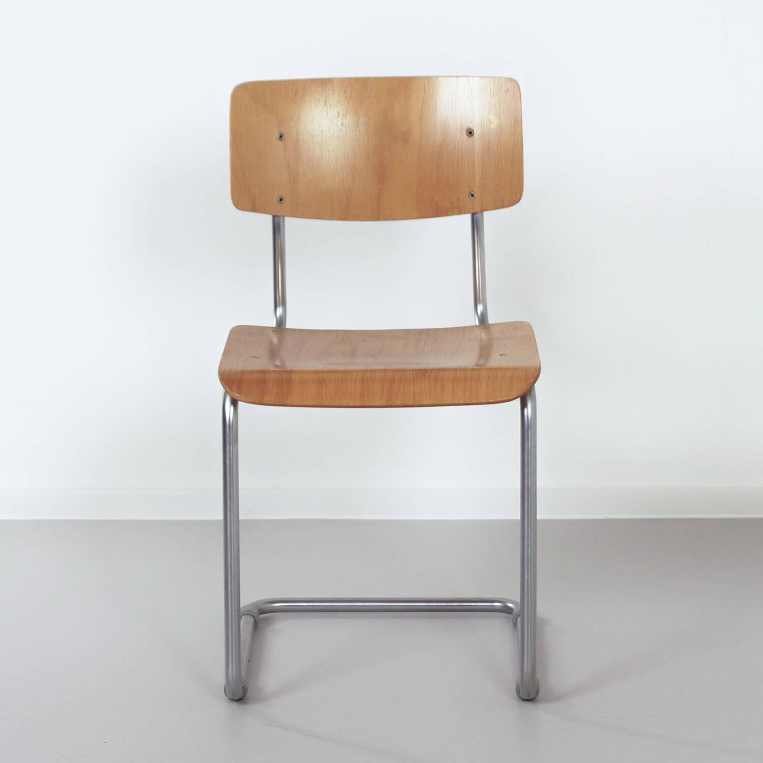 Vintage tubular chair 1121 by gispen in 1970s