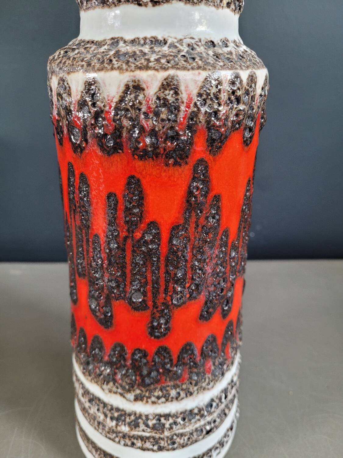 Vase West Germany fat lava Scheurich