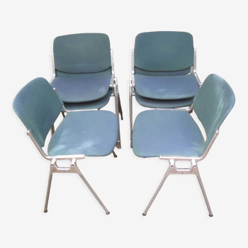 6 chair by Giancarlo Piretti for Castelli Italy, 1960/70