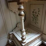 Italian hand-painted Console Table with Mirror and floral painting