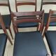 6 vintage teak chairs from the 1960s, Scandinavian Danish.