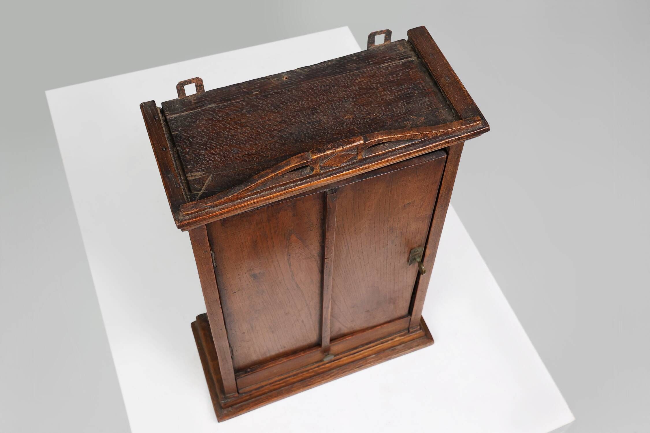 French Art Deco shaving cabinet in wood from the 1930