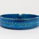 Aldo Londi Bitossi very large round ashtray Rimini blue enamel mid-century, 1950s