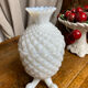 Pineapple bonbonnière in white opaline