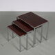 1960s Set of 3 reversible nesting tables from the Netherlands