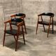 Suite de 3 chaises en teck