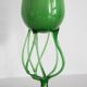 Vintage artistic green vase from the mid-century, Poland, Europe, 1970s.