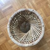 Door vintage wicker plants