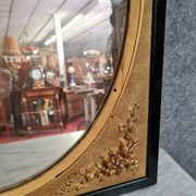 Pair of mirrors in gilded and lacquered wood Napoleon III period around 1880-1900