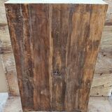 Ancienne armoire vitrée Art déco en teck birman