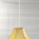 Rattan flower suspension "made in Korea" – 70s/80s