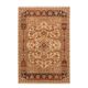 Traditional beige and black oriental rug