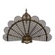 Antique French Peacock Fireplace Screen, late 1800s