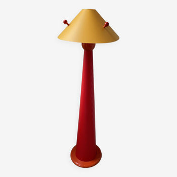 80s pop red floor lamp