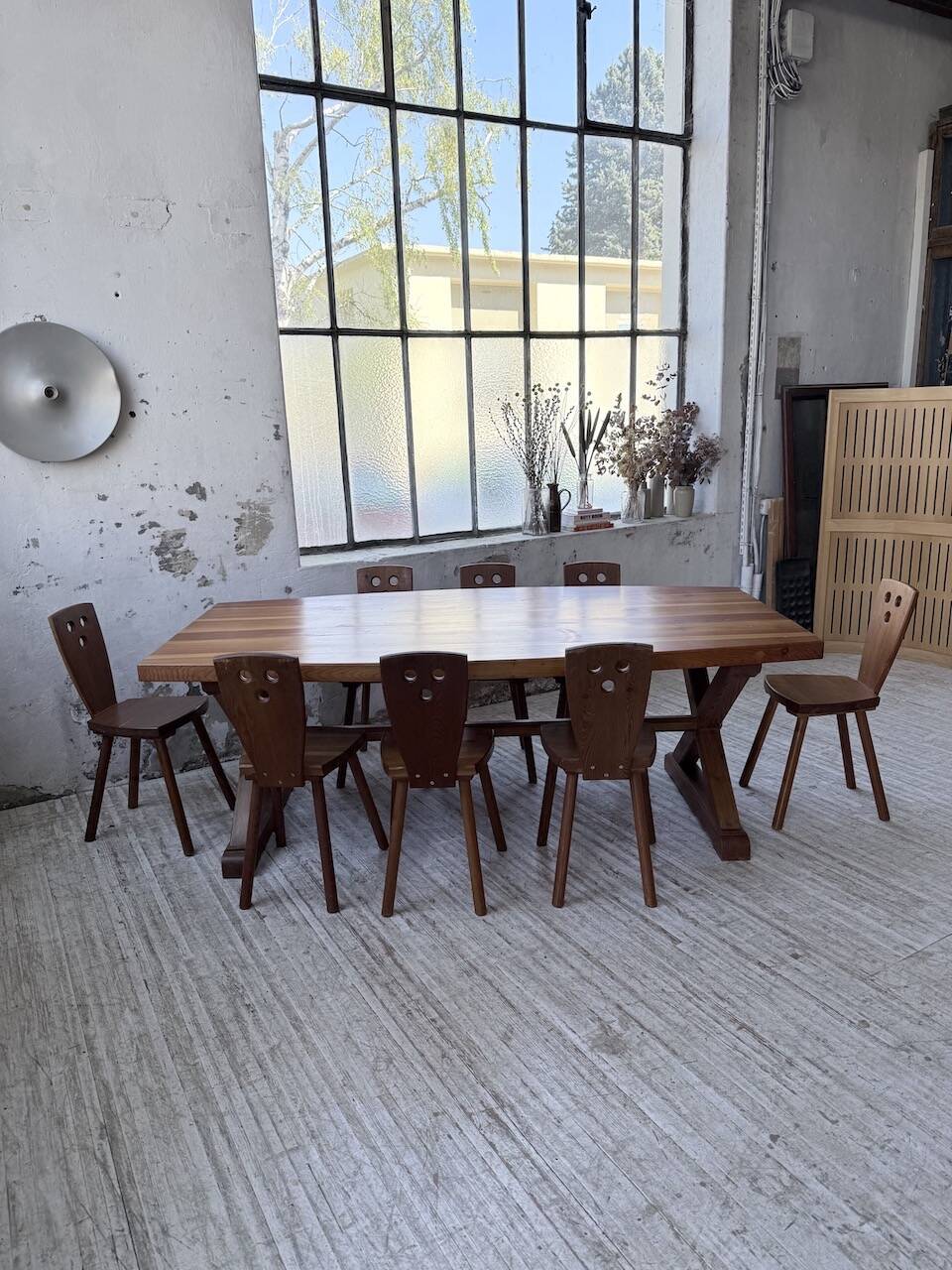 Mountain furniture set with table and 8 chairs Malmvall.
