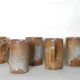 Carafe et mugs en grès émaillé