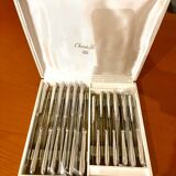 Christofle pearls, 24 knives excellent condition with box