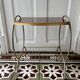 Table d'appoint vintage en laiton et formica