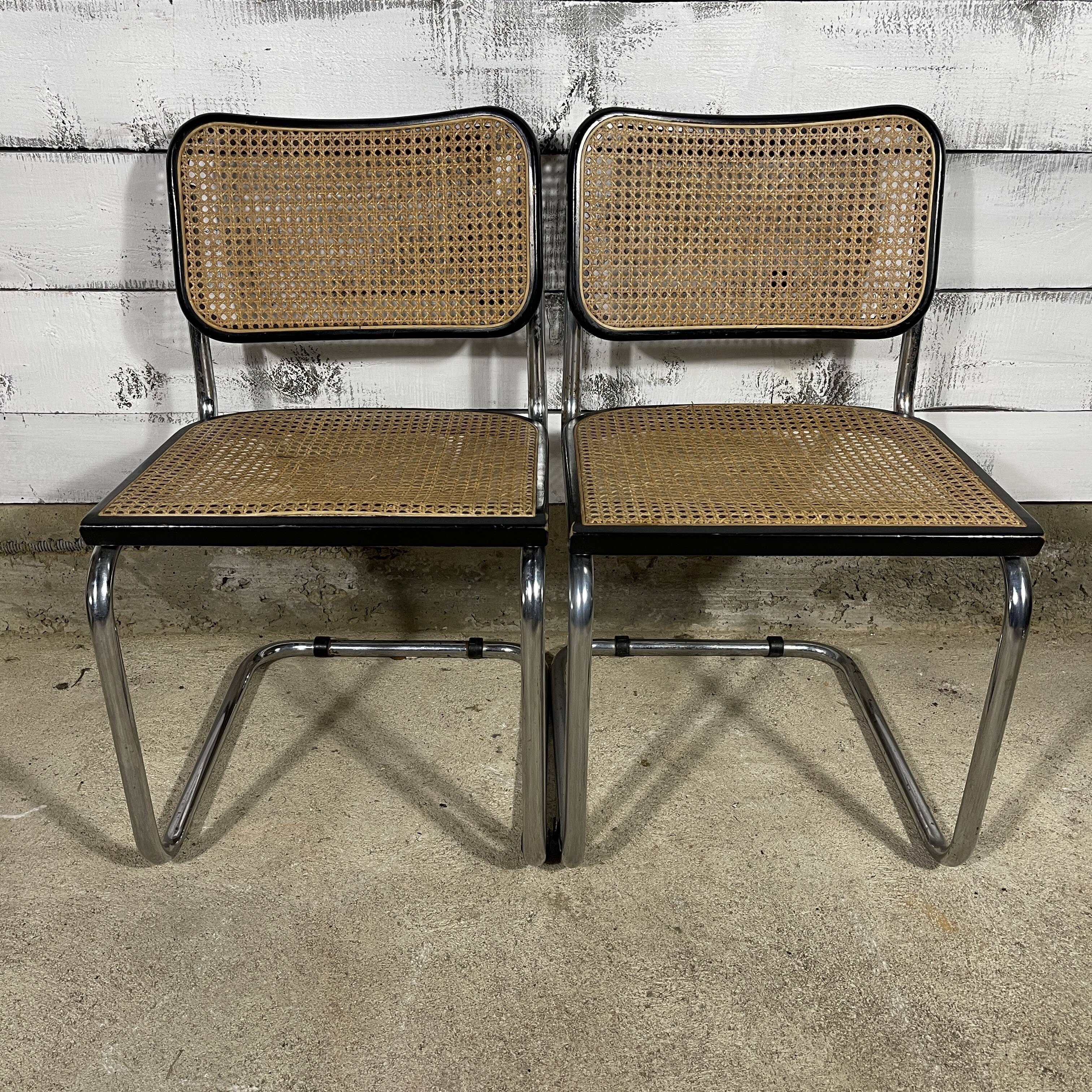 Pair of chairs Cesca B32 "Made in Italy"