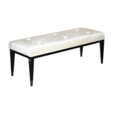 Banc d'entrée Chesterfield capitonné en velours Fendi Casa