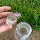 Set of 3 retro glass bottles