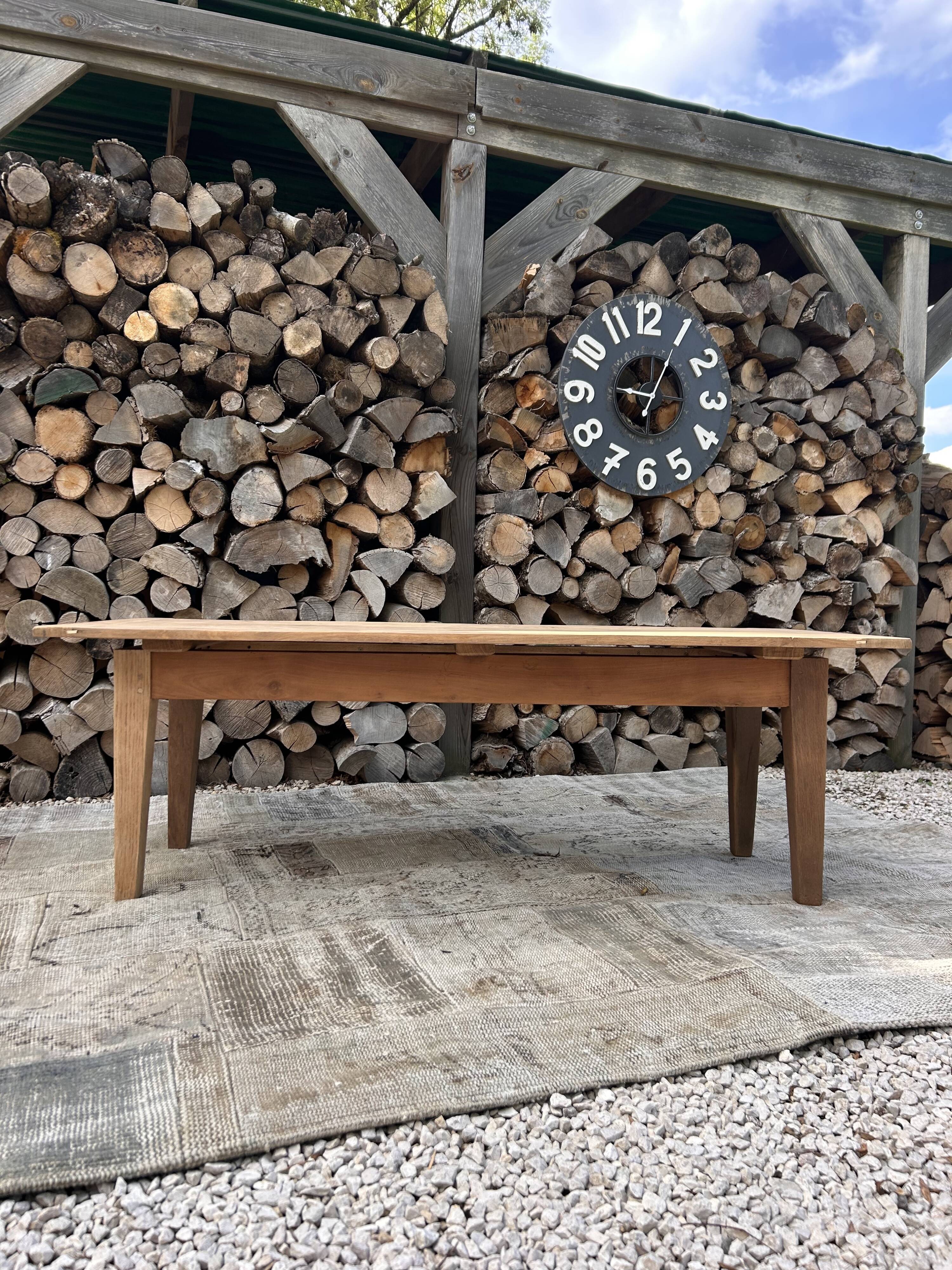 Renovated solid wood coffee table