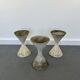 3 planters design Anton Bee assisted by Guhl edition Eternit 1958