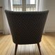 Vintage armchair – Black & white graphic patterns – Confident character