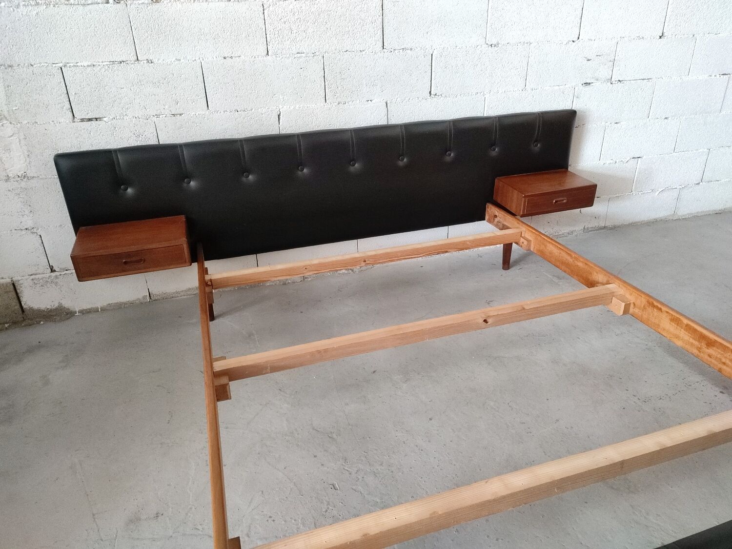 Scandinavian rosewood bed