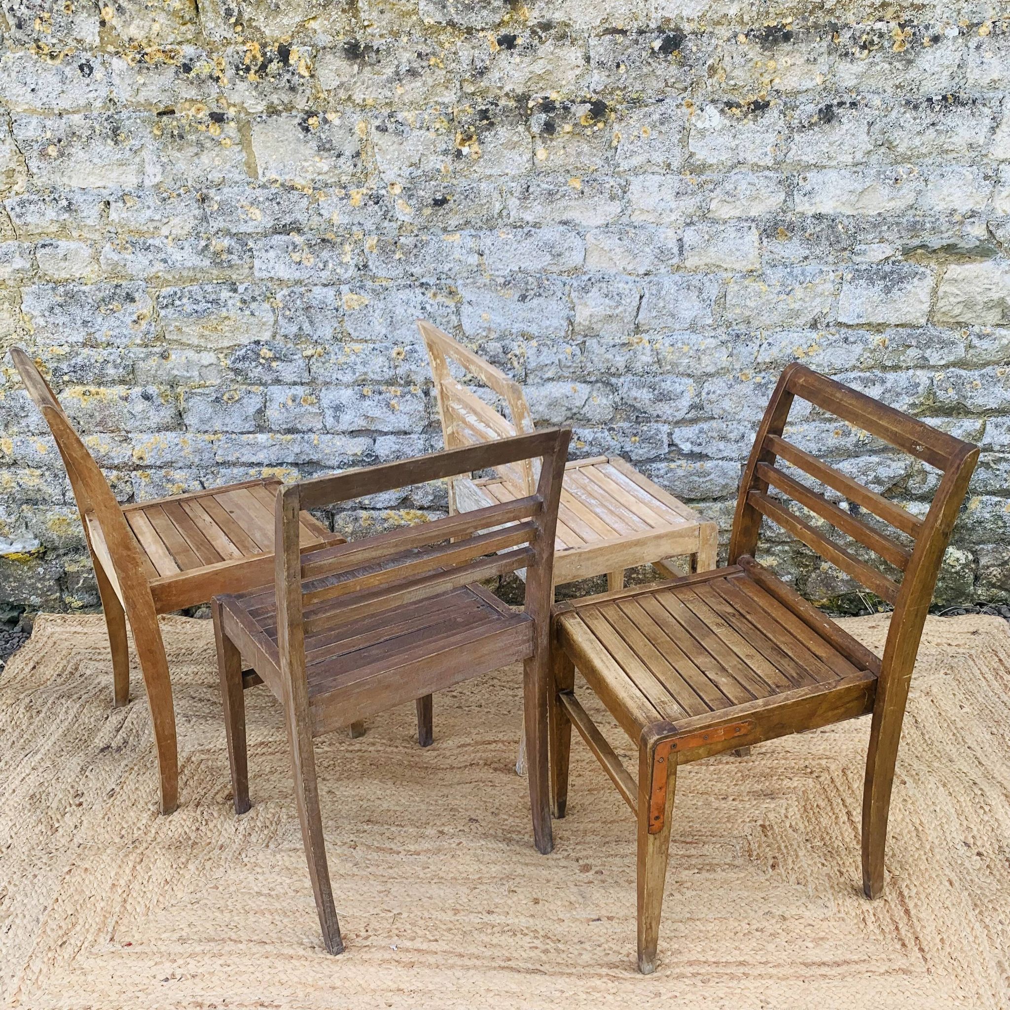 Ensemble de 4 chaises René Gabriel