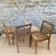 Set of 4 René Gabriel chairs