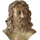 Christ solid bronze plaque with bas relief for tombstone or other signed