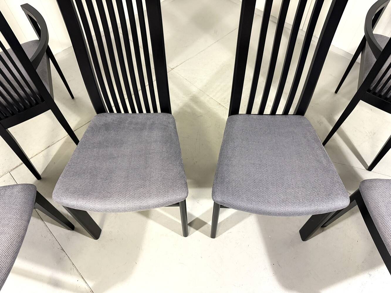 Chaises de salle à manger Tonon Italie par Wolf Schmidt Bandelow années 1980.
