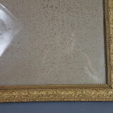 Old Frame Wood - Gild stucco decoration ancoly flowers 59X47 cm leafing 51.9x39.9 cm SB115