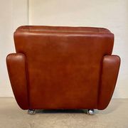 Vintage Danish mid-century Svend Skipper leather club chair 1970s