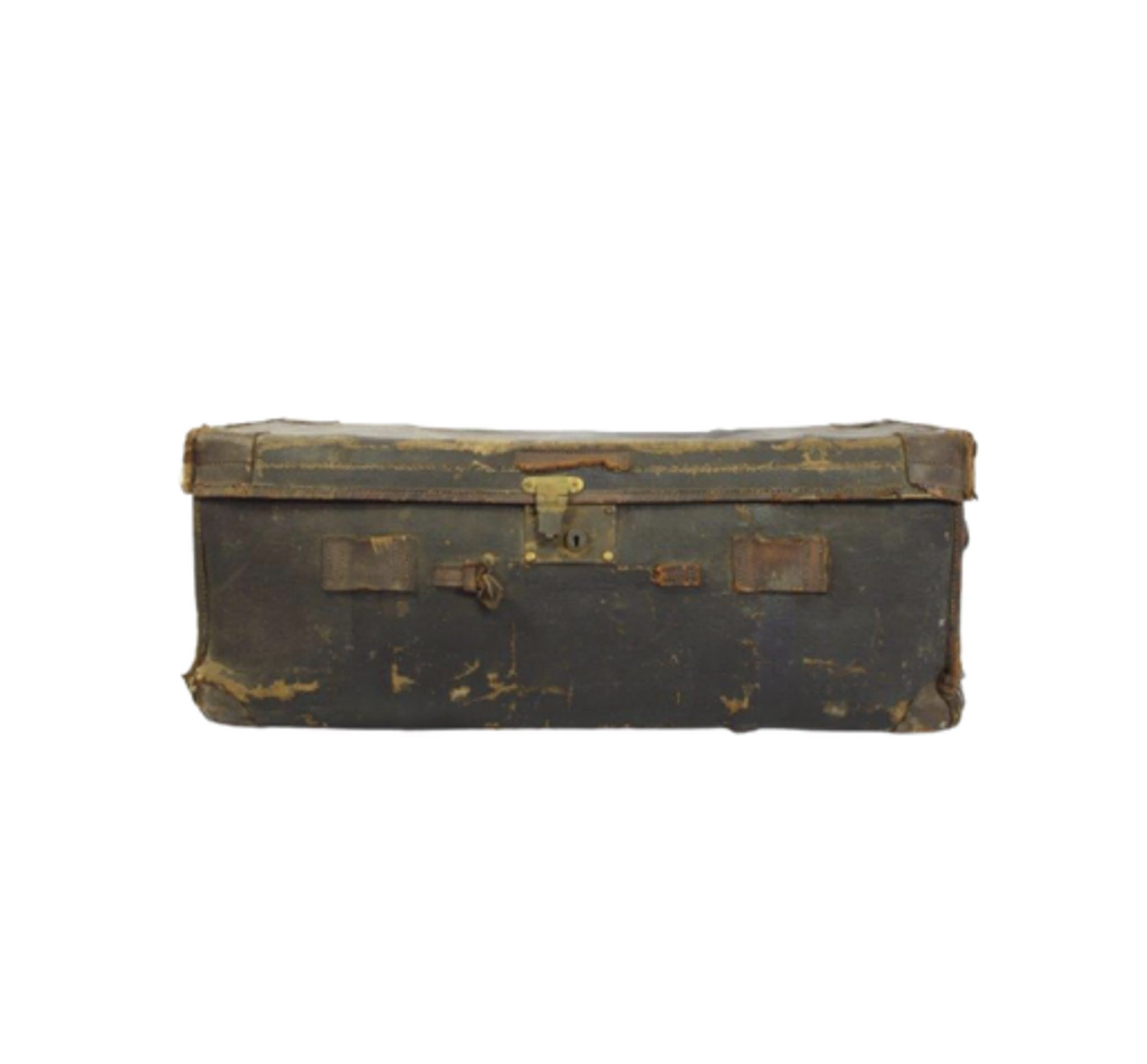 Vintage antique leather suitcase